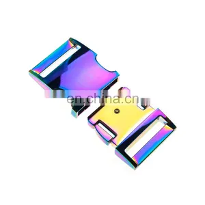 Wholesale Metal And Plastic Quick Side Release Metal Buckle With Lock 38Mm Adjust Belt Buckle For Dog Collar thumbnail-4