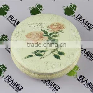 Japanese Style Round Shape Tea Tin Holiday Gift Can Items Coin Storage Box Key Cases thumbnail-2