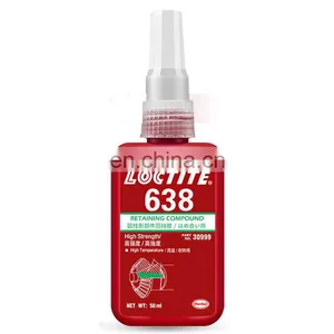 50ml Loctiter 638 Bearing Glue High Viscosity Cylindrical Parts Permanent Glue Suitable for Large Gap Locking thumbnail-1