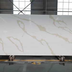 Code：7241，Calacatta Artificial Stone Quartz Slab Kitchen Countertops thumbnail-1