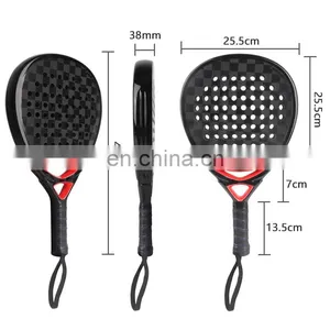 Arronax Custom Surface 3K/12K/18K Carbon Fiber Padel Tennis Rackets thumbnail-4