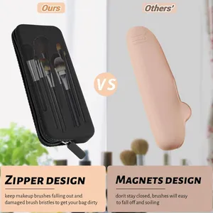 Travel Makeup Brush Holder, Makeup Brush Bag thumbnail-2