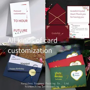 Customized Employee Birthday Greeting Cards Creative Corporate Business Thank You Invitations Premium Sense Christmas Wishes Small Cards thumbnail-1