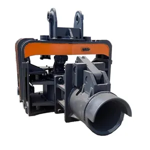 Excavator to Photovoltaic Pile Driver Solar Photovoltaic Pile High Frequency Vibration Hammer Steel Plate Cement Pile thumbnail-1