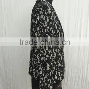 2015 New Embroidery Fabric Neck Designs for Casual Women Western Dress thumbnail-4