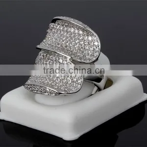 Limited Style Big Luxury Setting Cubic Zirconia Women Engagement Party Deluxe Ring thumbnail-3