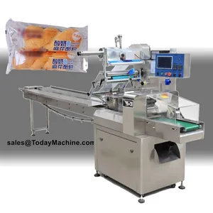 Automatic Horizontal Food Hamburger Snacks Flow Wrapping Packing Machine thumbnail-5