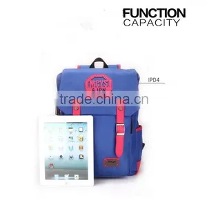 Canvas School Backpack Rucksack Teenagers Backpack thumbnail-4