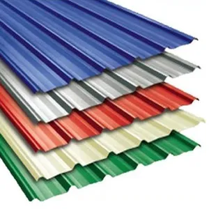 Prepainted Steel Roofing Sheet Galvanized Color Coated Corrugated Board thumbnail-1