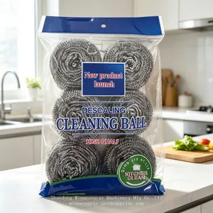 High Density Stainless Scrub Ball for Burnt Stains Cleaning thumbnail-1