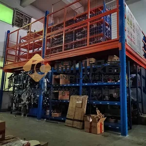 Heavy-Duty Double Column Platform Shelving With 5000lb Capacity per Level thumbnail-1