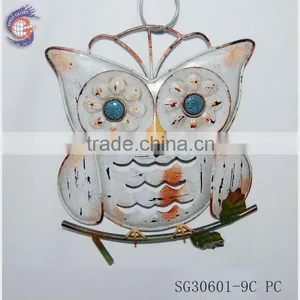 Vintage Metal Wall Art Owl Hanging Decoration thumbnail-6