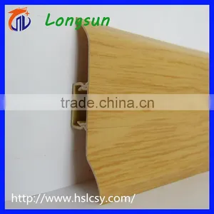 Flexible Rubber Edge Trim Plastic Pvc Skirting Board / Baseboard thumbnail-1