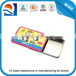 Rectangular Slide Lid Candy Tin Can thumbnail-1
