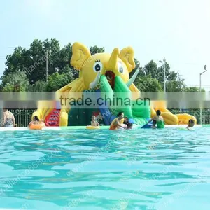 Inflatable Bear Water Slide With Swimming Pool Water Park thumbnail-1