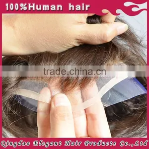 2015 New Style Swiss Lace Virgin Brazilian Human Hair Men Natural Toupee thumbnail-3