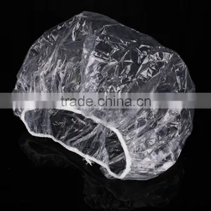 PE Plastic Waterproof Disposable Shower Cap thumbnail-4