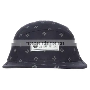 Custom Logo Wholesale Design Your Own 5 Panel Hat Cap/Blank Wholesale 5 Panel Hats/Leather Strap 5 Panel Hats thumbnail-2