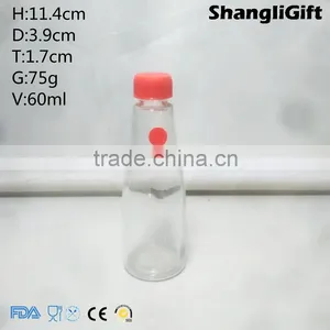 60ml Soybean Sauce Bottle Glass Spice Bottles With Red Cap thumbnail-1