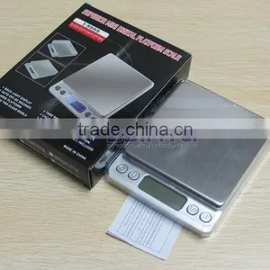 60 Second Auto Off 2000g 10cm x 10cm Square Metal Tray I2000 Kitchen Scale thumbnail-5