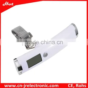 2015 Christmas Gift 50kg White Portable Digital Luggage Scale Travel Scale Handy Scale thumbnail-1