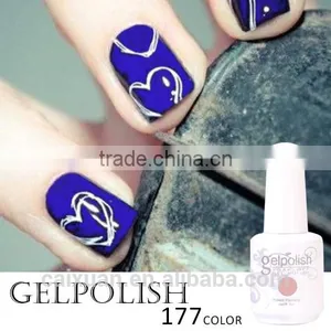 177 Fashion Colors Nail Art Colored 15ml/1KG Soak off uv Gels thumbnail-3