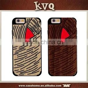 Natural Wood Wooden Hard Case Cover Protect Pattern For Apply Iphone 5s 6 thumbnail-1