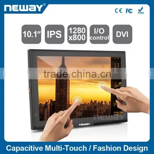 10.1" Lux Auto Brightness I/O Control Interface High Contrast Capacitive Touch LCD Display thumbnail-1
