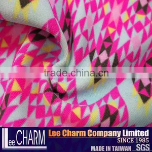 Nylon Spandex Geometry Print Swimming Fabric thumbnail-4
