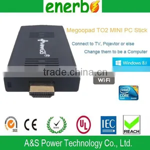 Hot Sell Meegopad T02 Mini PC Without Monitor Compute Stick Ultra Smart Mini pc HDMI With 2*USB2.0 48g With Intel Atom BT4.0 thumbnail-1