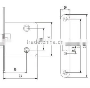 Anbo Interior Lock Body Passage Door thumbnail-2