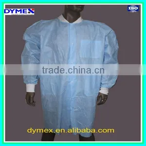 Non Woven High Quality Clothing Colorful Disposable Lab Coat thumbnail-2