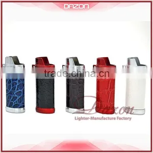 Metal Leather Leopard-Lighter Case For BIC Custom thumbnail-6