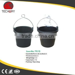 Recycled Tyre Rubber Buckets and Barrel With Steel Handle thumbnail-1