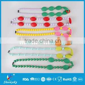 Food Grade Silicone Nursing Teething Necklace Wholesale For Mum And Baby thumbnail-1
