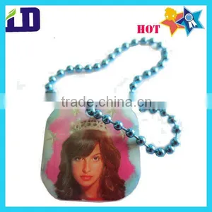 Printing and Epoxy Metal Pendent,promotional Pendent thumbnail-1