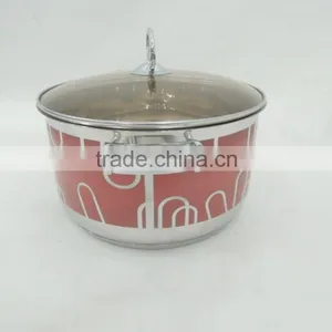 Decal Finished Exterior Pot Stainless Steel Pot With Wire Handle thumbnail-4
