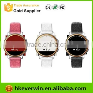 New 1.22" Metal & Leather 240X240 Pixel G+G High Sensitive Capacitive Round Touch Screen Bluetooth 4.0 Smart Watch S360 thumbnail-4