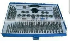 52PC METRIC INCH COMBINATION OF TAP DIE DRILL SET thumbnail-1