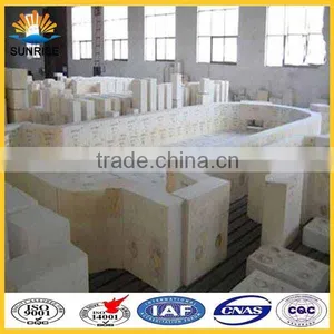 Brick Factory Fused Cast AZS ER 1681 for Glass Furnace Tank Bottom thumbnail-1