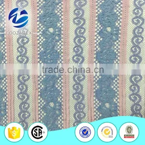 High Quality New Fashion African Blue Cord Lace Fabric for Derss thumbnail-1