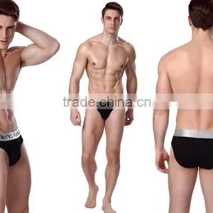Wholesale OEM Manufaturer Men Pure Cotton Spandex Boxer Briefs The Big Silver Men's Underwear thumbnail-3