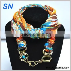 Metal Accesories Scarf Color Silk thumbnail-1