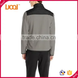 Mens High Quality Mock Neck Jackets Zip up Custom Sports Polar Fleece Jacket thumbnail-2