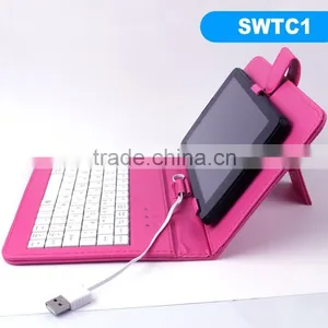 7,8,9,9.7,10 Inch Universal Tablet Case , Tablet Leather Case Keyboard thumbnail-3