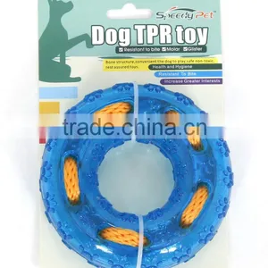 Pet TPR Tyre Toy With Rope New Design Dog Toy thumbnail-2