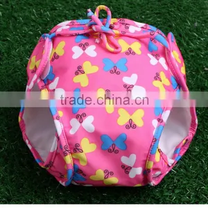 New Pattern Washable Baby Swim Diaper One Size Reusable Reusable SwimWear thumbnail-3