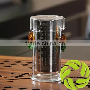 Special Design 250ml Galss Ware Two Ears Handle Teaware Heat Resistant Teaware and Tea Cups Hand-made Glass Teaware thumbnail-1