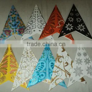 Indian Paper Lanterns Stars Wholesale Pack Glitter Printed Models thumbnail-1