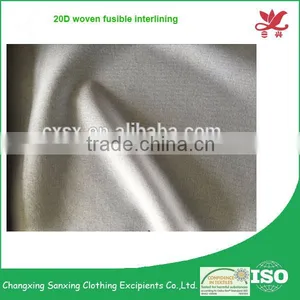 20D 100% Polyester Fabric Plain Woven Fusing Interlining thumbnail-4